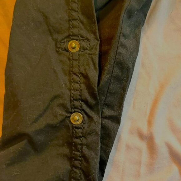 TWO pairs Caffe Marrakesh Cargo Capri Pants -1 Black & 1 Brownish Green SIZE 6 - Picture 4 of 12